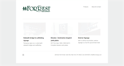 Desktop Screenshot of forrestsign.com