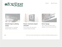 Tablet Screenshot of forrestsign.com